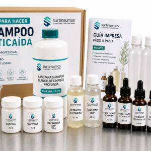 Kit para fabricar shampoo anticaída